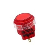 Crown / Samducksa SDB-202C 24mm Cherry Screw In Button - Clear Red