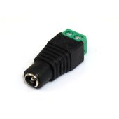 Female Barrel Plug to Screw Terminals Adapter