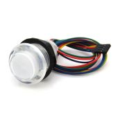 Concave Pushbutton - Clear RGB Illuminated