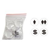 Logo Caps for Goldleaf Pushbuttons - Start 1, Start 2, Coins