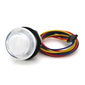 Convex Pushbutton - Clear RGB Illuminated