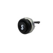 Industrias Lorenzo Short Concave Pushbutton - Black - $ Symbol