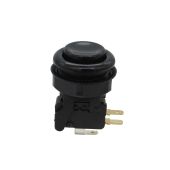 Industrias Lorenzo Short Concave Pushbutton - Black (PSL-C)