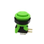 Industrias Lorenzo Short Concave Pushbutton - Bright Green (PSL-C)