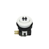 Industrias Lorenzo Short Concave Pushbutton - White - Player 2 (PSL-C)