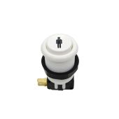Industrias Lorenzo Concave Pushbutton - White - Player 1