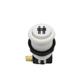 Industrias Lorenzo Concave Pushbutton - White - Player 2