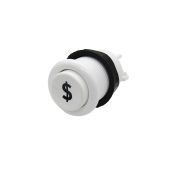 Industrias Lorenzo Concave Pushbutton - White - $ Symbol