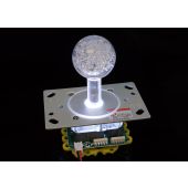 LED Joystick 2-4-8-way with White LED Ball Top
