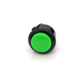 Sanwa OBSF 24mm Pushbutton - Green with Black Bezel