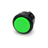 Sanwa OBSF 30mm Pushbutton - Green with Black Bezel