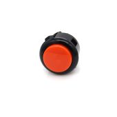 Sanwa OBSF 24mm Pushbutton - Orange with Black Bezel