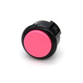 Sanwa OBSF 30mm Pushbutton - Pink with Black Bezel