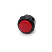 Sanwa OBSF 24mm Pushbutton - Red with Black Bezel