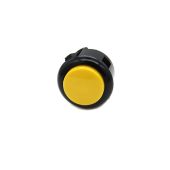 Sanwa OBSF 24mm Pushbutton - Yellow with Black Bezel