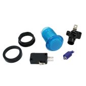 Blue LED Pushbutton - Translucent Bezel