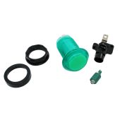 Green LED Pushbutton - Translucent Bezel