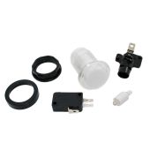 White LED Pushbutton - Translucent Bezel