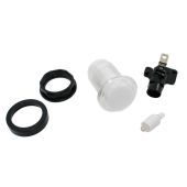 White LED Pushbutton - Translucent Bezel