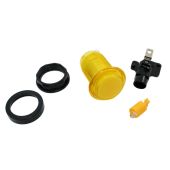 Yellow LED Pushbutton - Translucent Bezel