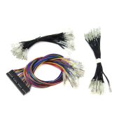 Ultimarc I-PAC Ultimate I/O Player 1-2 Wire Harness for Goldleaf Buttons (.187in/4.8mm Joystick, .110in/2.8mm Buttons)
